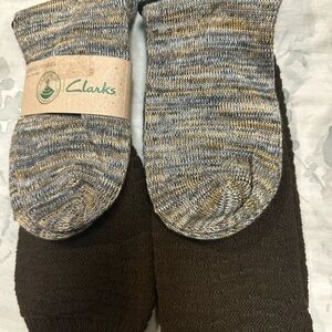 Clarks women's Brown and Gray Casual Socks bundle for savings